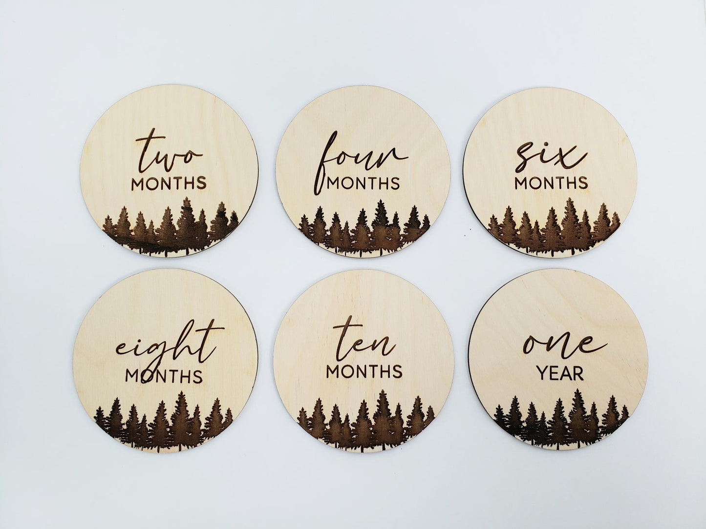 Baby Milestone Wood Discs