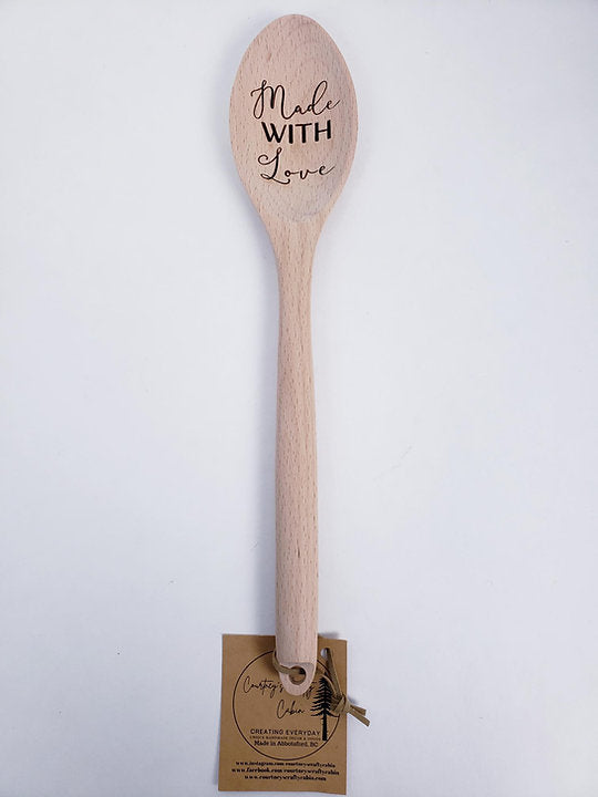 "Made With Love" Wooden Spoon